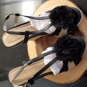 Canvas Wedge Heel Shoes